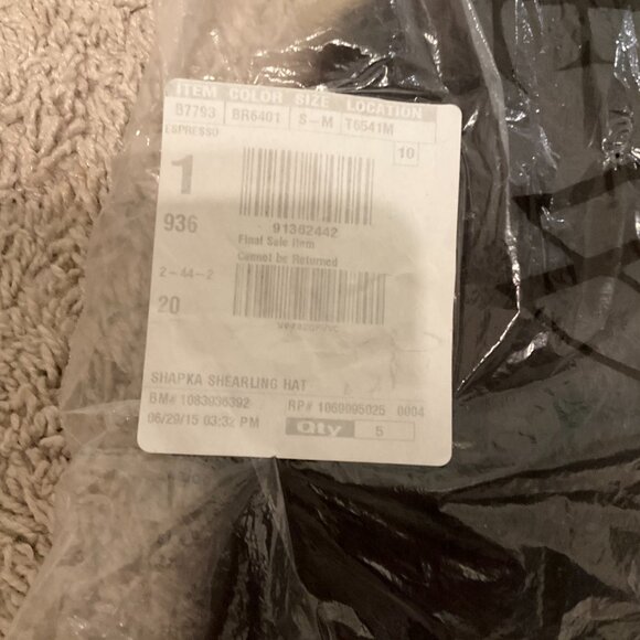 J.CREW TOSCANA SHEARLING HAT. SIZE: S-M (R… - Picture 5 of 9